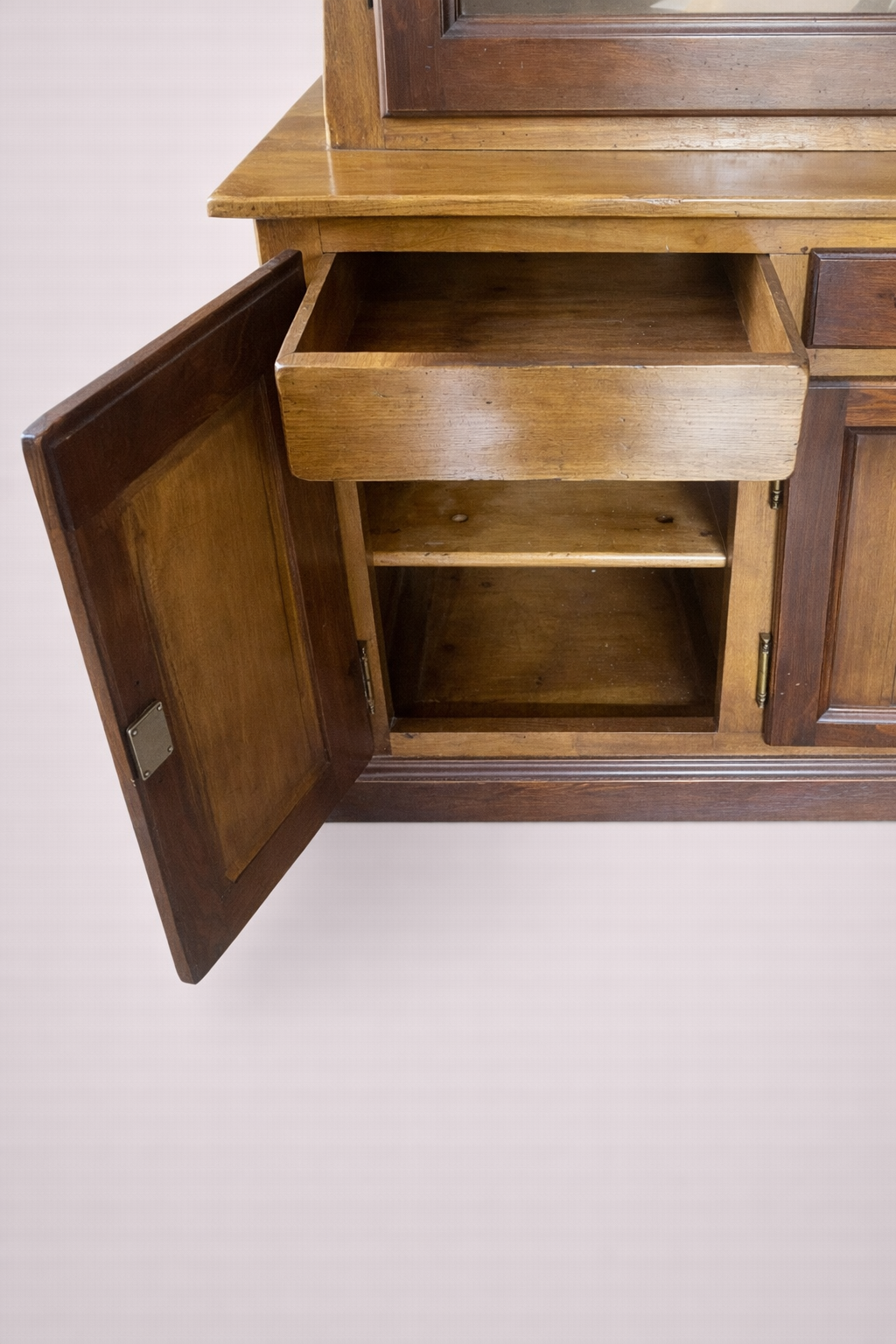 Large Statement Piece Oak Kitchen Dresser Cabinet Farmhouse Display Cabinet Hutch
