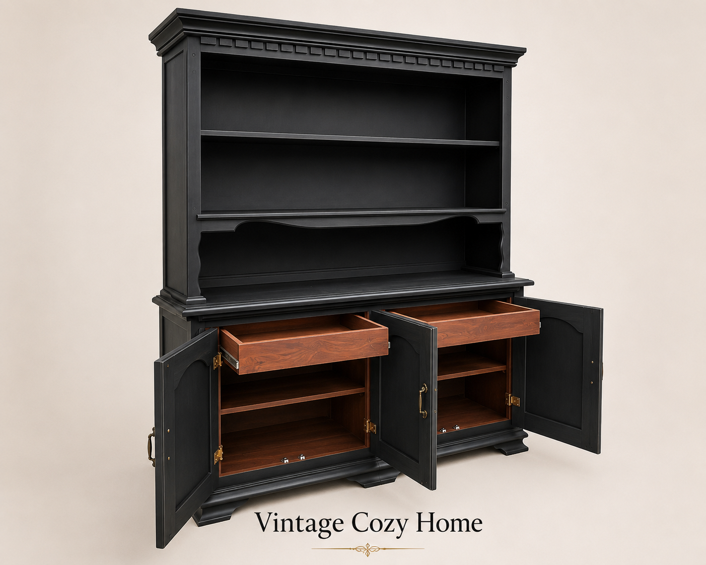 Large Black Dresser