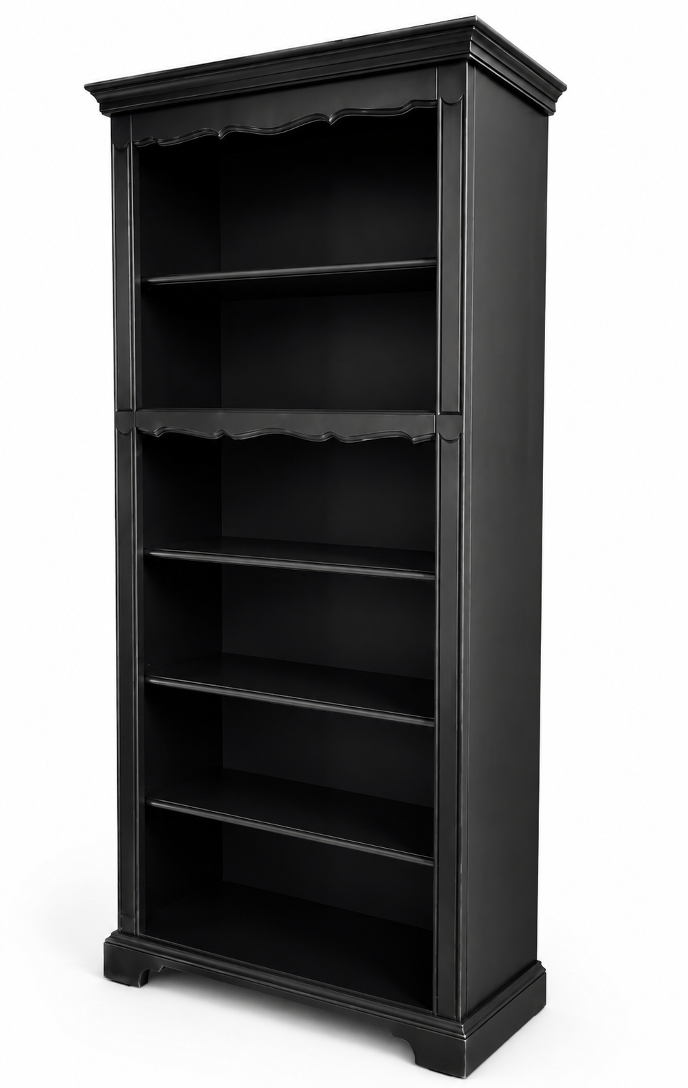 Vintage Tall Slim black bookcase
by British furniture makers Youngers