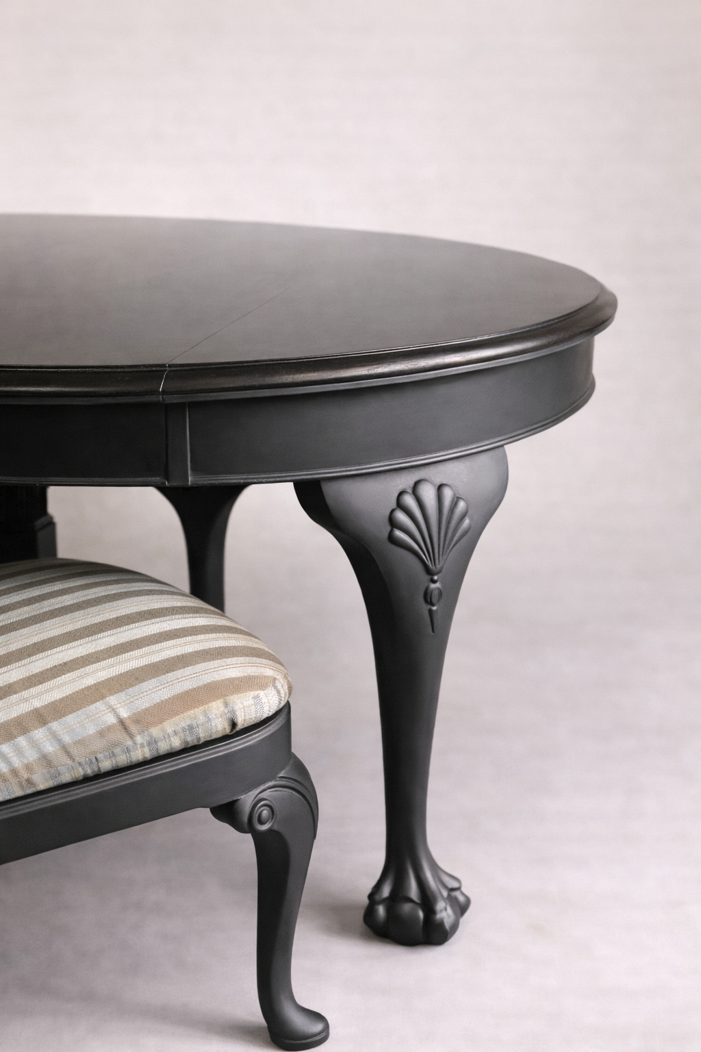 Antique Dining Table & Chairs | Ball & Claw Feet | Solid Wood | Vintage Cozy Home