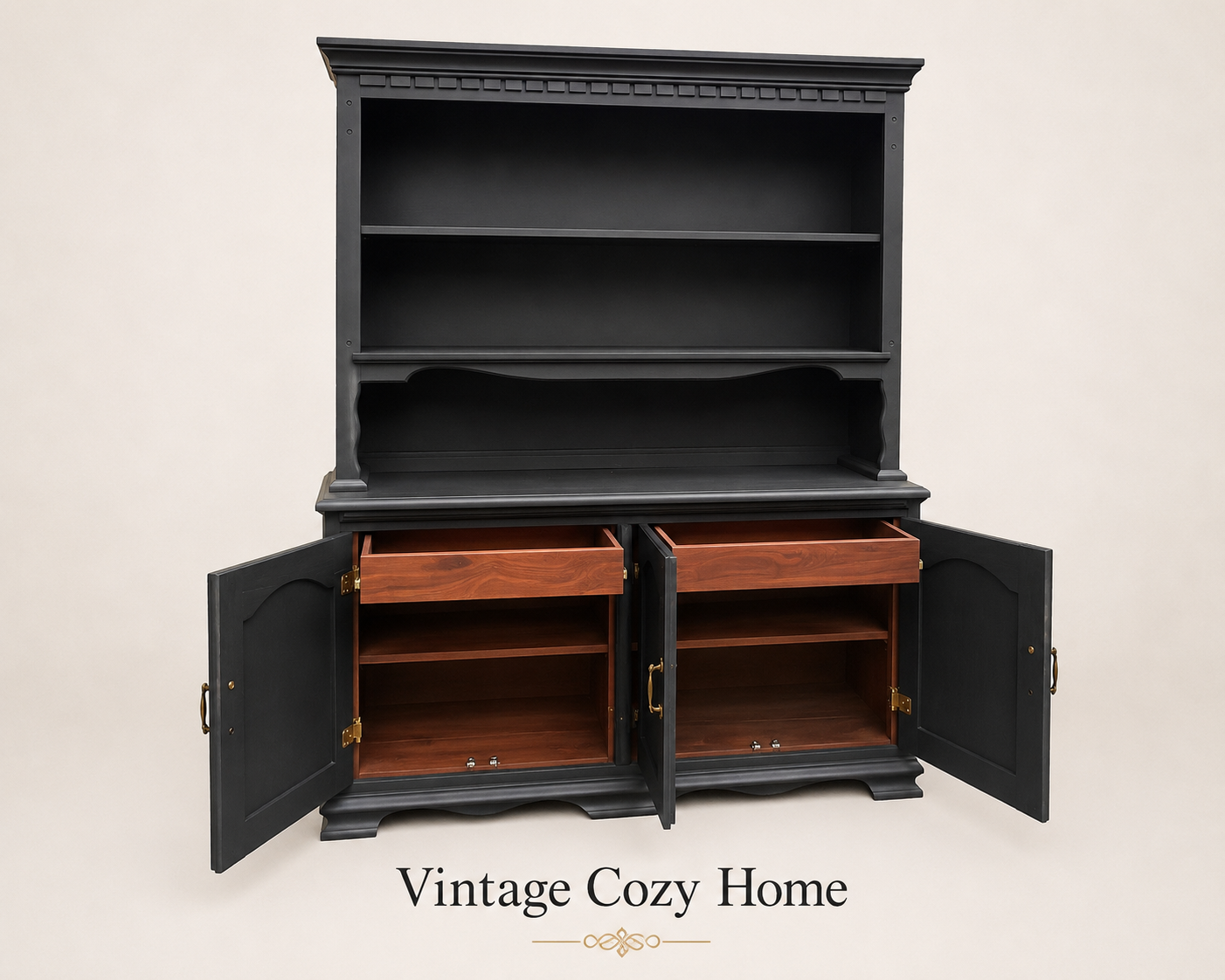 Large Black Dresser