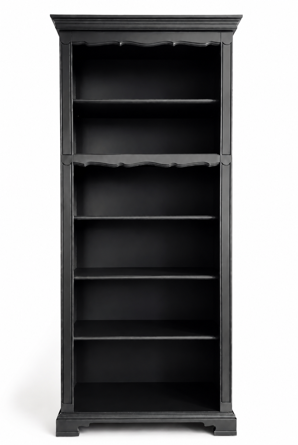 Vintage Tall Slim black bookcase
by British furniture makers Youngers