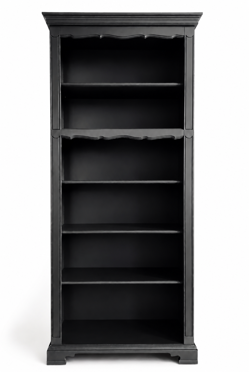 Vintage Tall Slim black bookcase
by British furniture makers Youngers