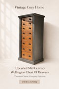 Upcycled Vintage Wellington Chest Of Drawers