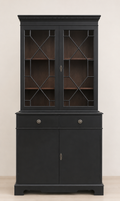 Vintage Black Regency Style Cabinet