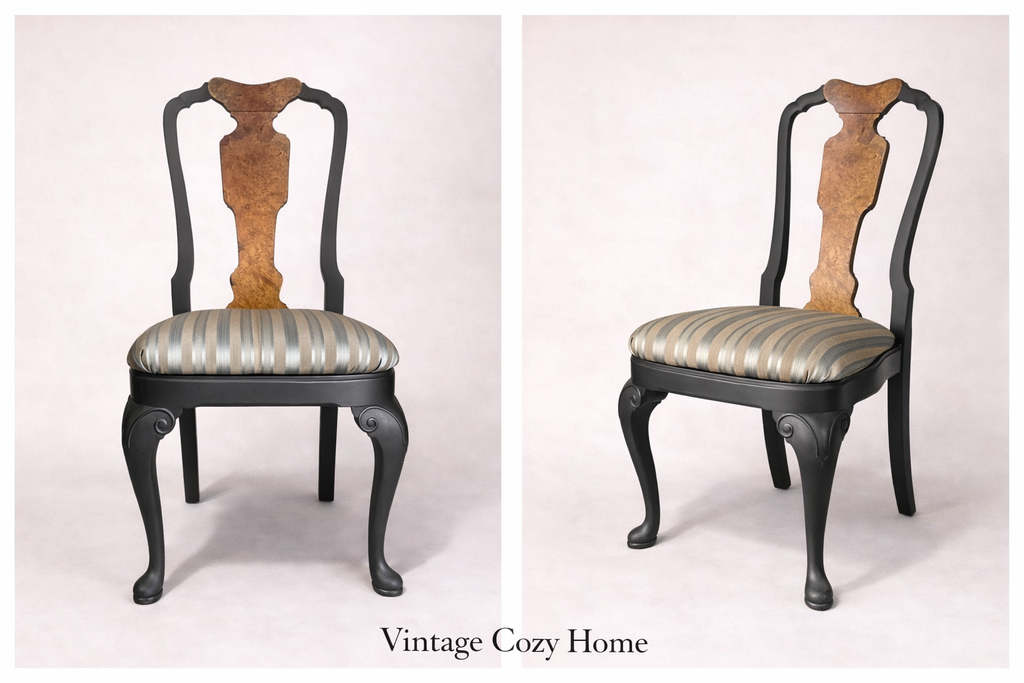 Antique Dining Table & Chairs | Ball & Claw Feet | Solid Wood | Vintage Cozy Home