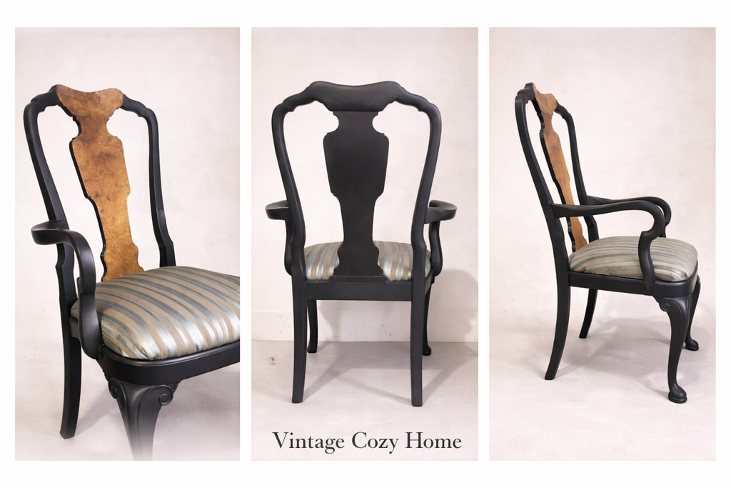 Antique Dining Table & Chairs | Ball & Claw Feet | Solid Wood | Vintage Cozy Home