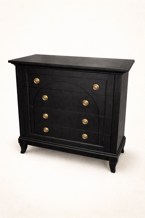 Selva Black Chest of Drawers | Luxury Italian Chest of Drawers