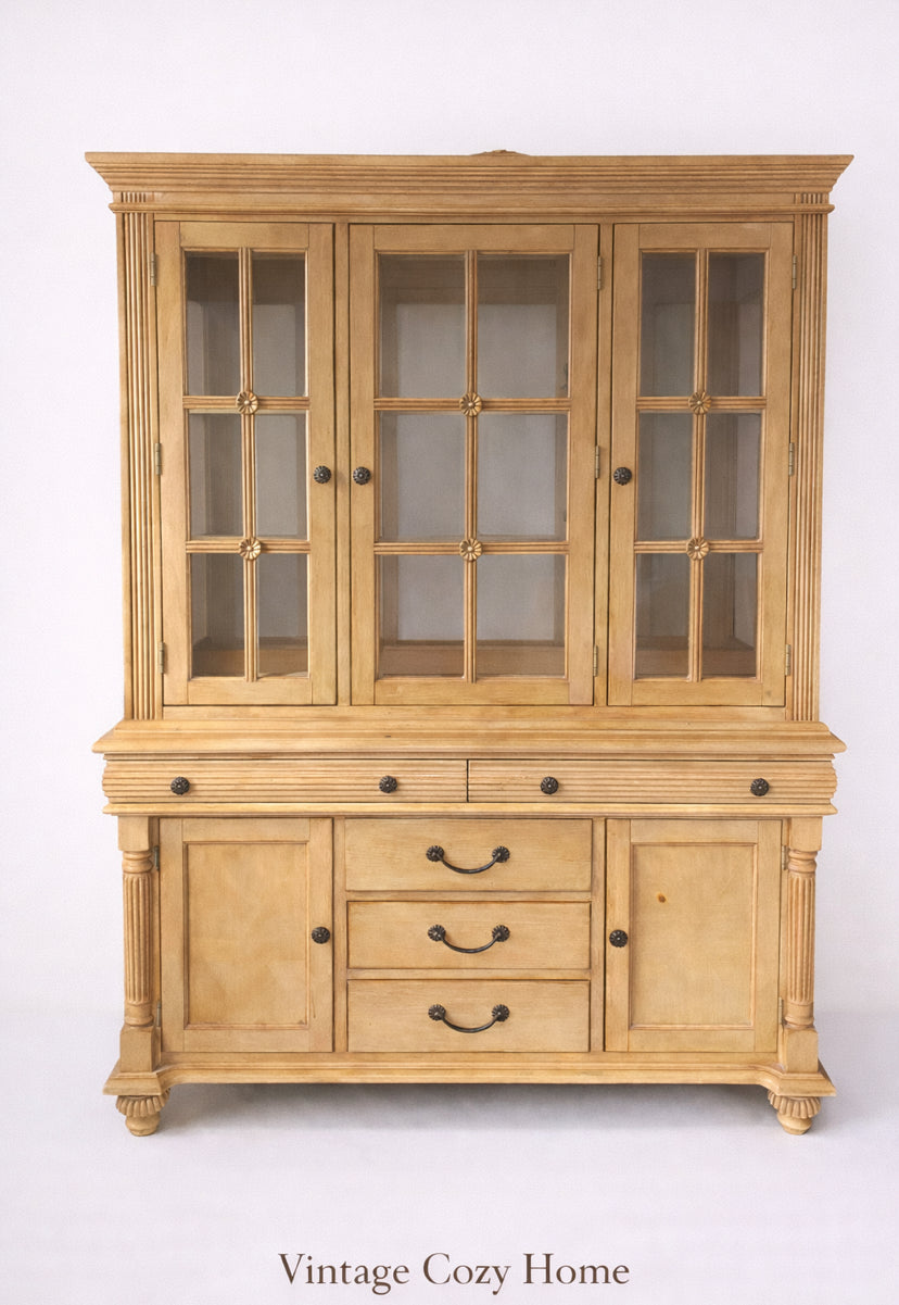 Farmhouse Style Glass Fronted Cabinet