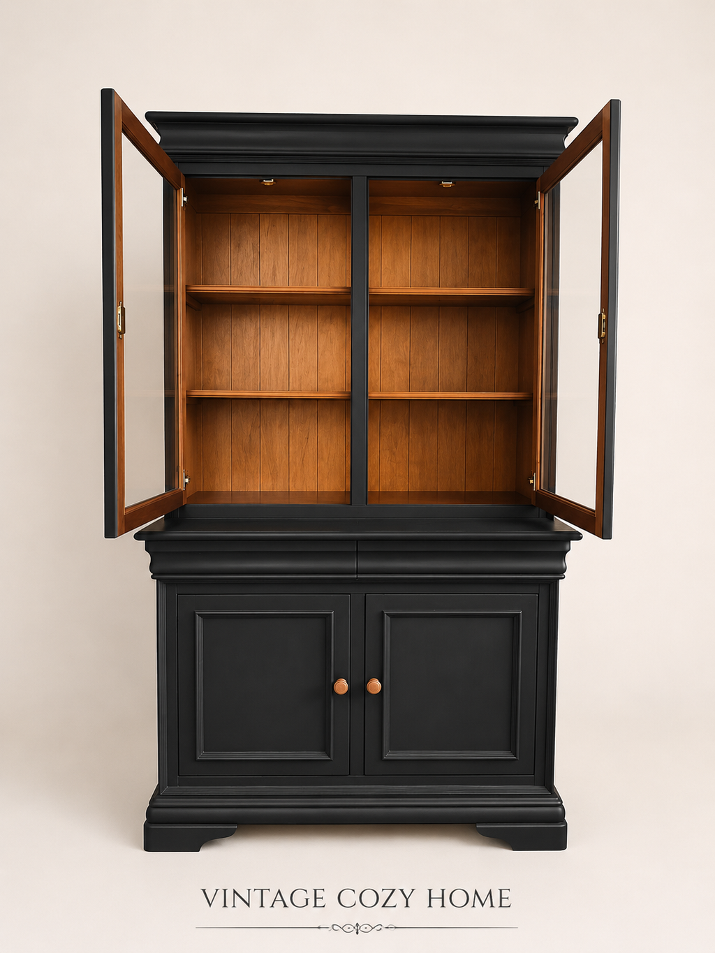 Black Glass Display Cabinet | Willis & Gambier
