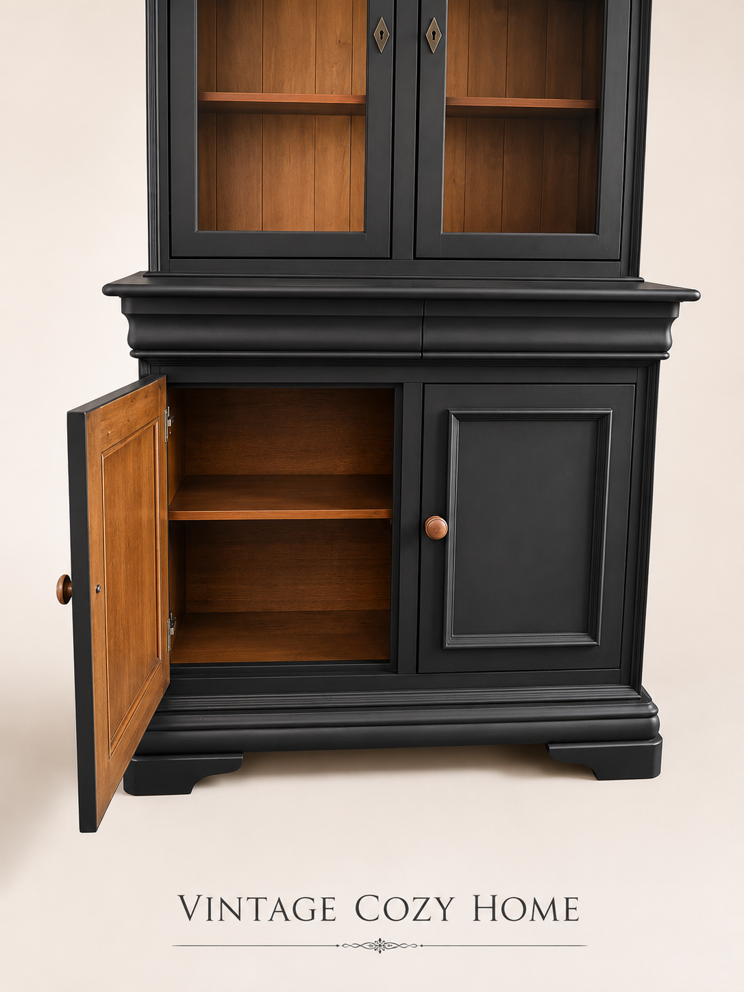 Black Glass Display Cabinet | Willis & Gambier