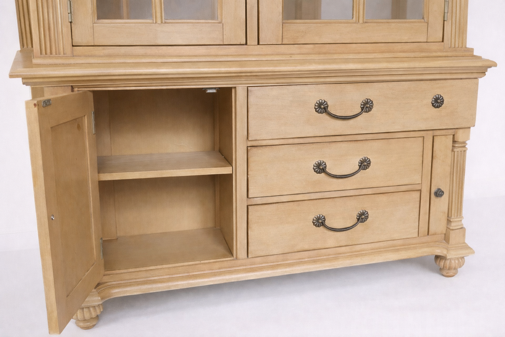 Farmhouse Style Glass Fronted Cabinet